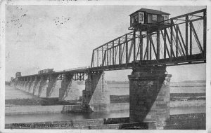 LOUISVILLE KENTUCKY~14th STREET RAILROAD BRIDGE-1906  F M KIRBY PUBL POSTCARD