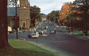 MA - Northampton. View Down Main Street