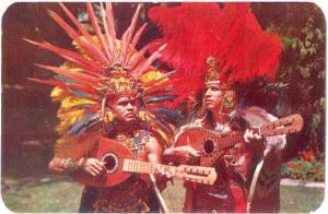 Danzantes De Los Concheros, Aztec Dancers, Mexico, D.F. Chrome