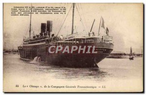 Old Postcard The Chicago Boat Co. Generale Transatlantique