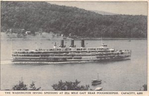 Washington Irving Ferry & Paddle Boats Ship 1916 