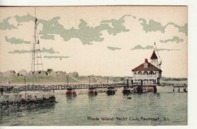 RI   PAWTUXET   Rhode Island YACHT CLUB  postcard