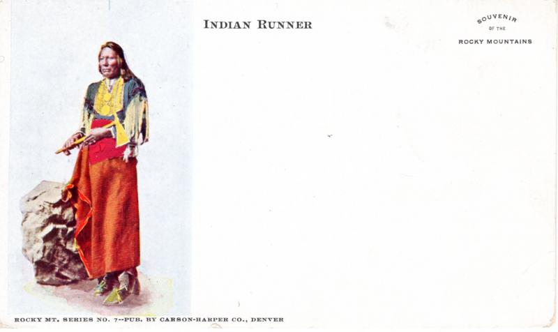 Private Mailing Card, 1898-1901, Indian Runner