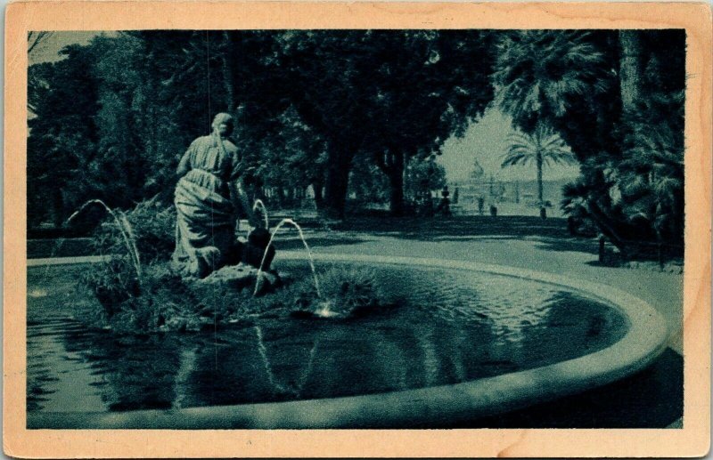 Roma Pincio Fontana Mose S Pietro WB Postcard VTG UNP Italy Water Fountain 