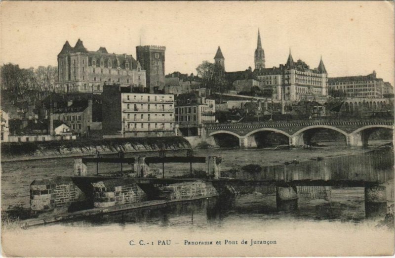 CPA Pau panorama et Pont de Jurancon FRANCE (1124593)