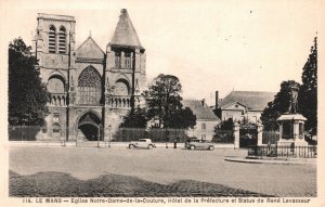 Vintage Postcard 1910's Le Mans Eglise Notre Dame De La Couture France