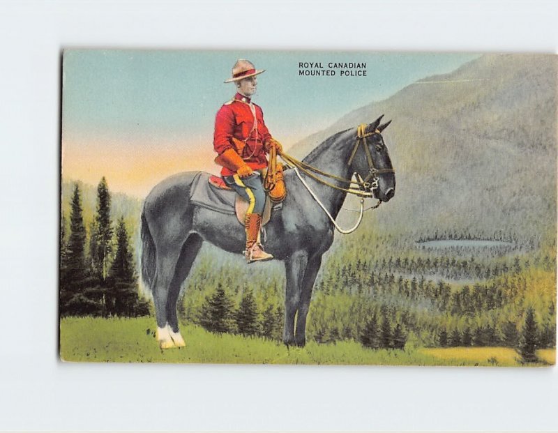 Postcard Royal Canadian Mounted Police, Canada