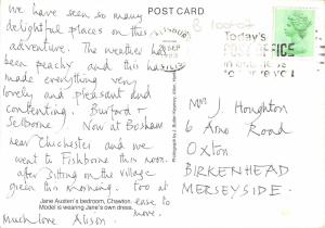 B100407 jane austein s bedroom chawton uk