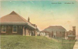 Albertype Central Park hand colored Winber Pennsylvania 1920s Postcard 10975