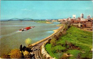 Postcard BRIDGE SCENE Memphis Tennessee TN AK8169