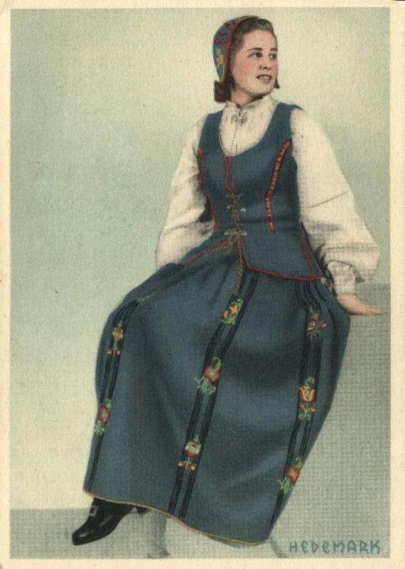 norway norge, HEDEMARK, Woman in Costumes (1940s)