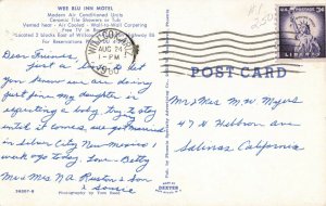 Postcard Wee Blu Inn Motel Arizona
