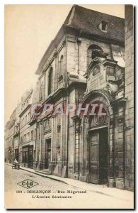 Postcard Old Street Medevand Besancon Old Seminary