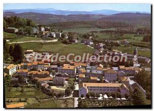 Postcard Old Saint Agreve Ardeche Aerial view