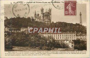 Postcard Old Lyon Apse of Notre Dame de Fourviere