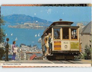 Postcard San Francisco Cable Car, San Francisco, California