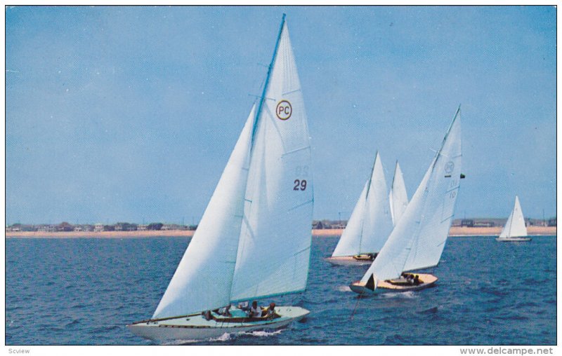 Sailing boat race , OSOYOOS , B.C. , Canada , 1950s