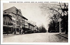 ALBANY STREET CAZENOVIA, New York NY Vintage Postcard JH8