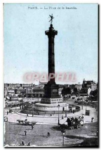 Postcard Old Paris's Bastille Square