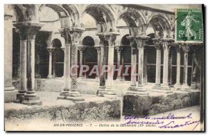 Old Postcard Aix en Provence Cloister of the cathedral