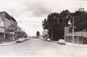 Michigan Lake City Main Street Real Photo