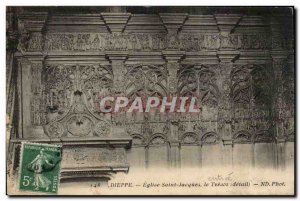 Postcard Old St. Jacques Church Dieppe The treasure