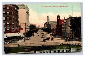 Vintage 1910s Postcard Pennsylvania Avenue, Washington, District of Columbia
