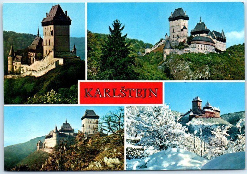 Postcard - Karlštejn Castle - Karlštejn, Czech Republic