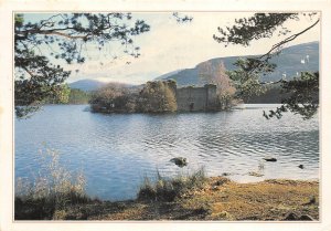 uk45013 remains of the medieval castle loch an eilean rothiemurchus scotland  uk