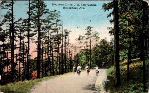 Postcard ROAD SCENE Hot Springs Arkansas AR AO7493