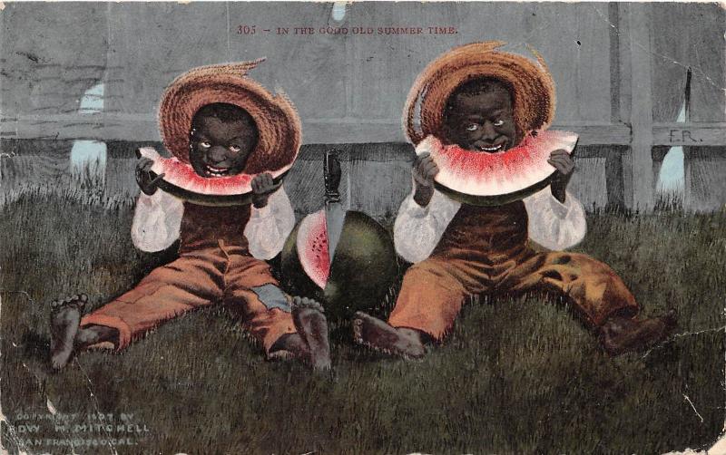 1909 USA Black Americana postcard ‘Just the Goods’ 1909 USA Black Americana postcard ‘Just the Goods’