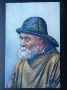 Toilers of the Deep Fisherman AN OLD SALT c1907 Postcard Raphael Tuck 6690