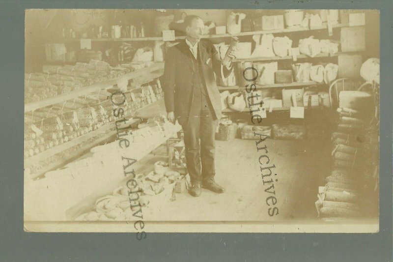 De Witt IOWA RP c1910 COUNTY FAIR Agricultural Building CORN JUDGING Crop Crops