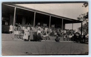 RPPC INANDA, SOUTH AFRICA ~ Students at GOVERNMENT SCHOOL 1917 Photo Postcard