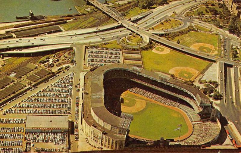 New York City Yankee Stadium Birdseye View Vintage Postcard K96147 