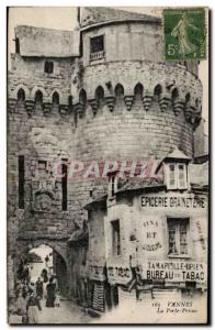 Vannes Old Postcard Door jail (grocery graineterie)