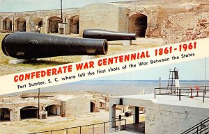 Confederate war Centennial 1861 ?????1961 Fort Sumter, South Carolina, USA Ci...
