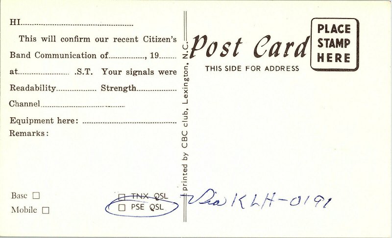 QSL Radio Card From St. Louis Missouri KPI - 1912 