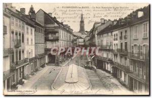 Old Postcard Plombieres baths Roman bath and rue Stanislas