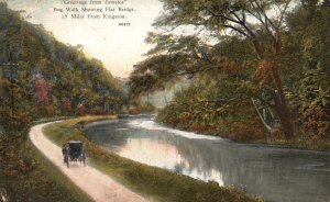 Vintage Postcard 1910's Greetings From Jamaica Bog Walk Flat Bridge A. Duperly