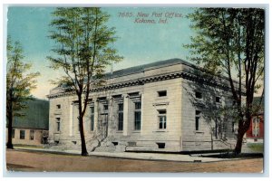 c1910 New Post Office Exterior Building Kokomo Indiana Vintage Antique Postcard