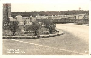 RPPC Postcard 72. Olmos Dam, San Antonio TX Unposted