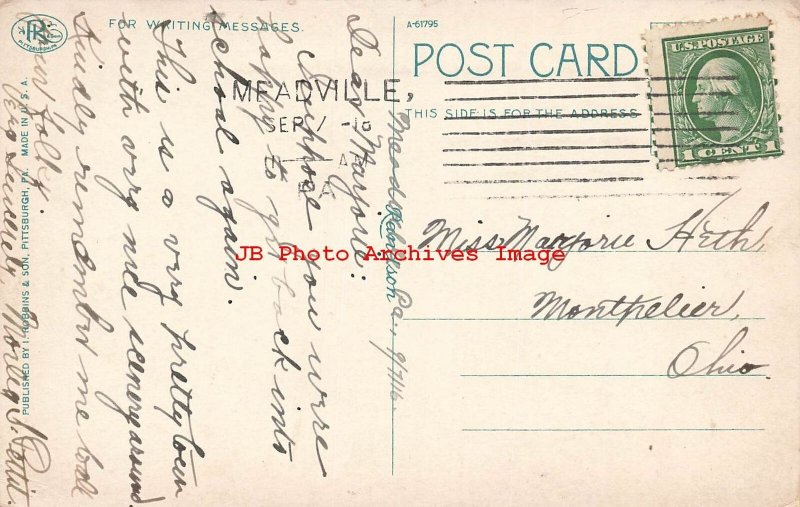 PA, Meadville, Pennsylvania, Chestnut Street, Business Section, Robbins A61795 United States