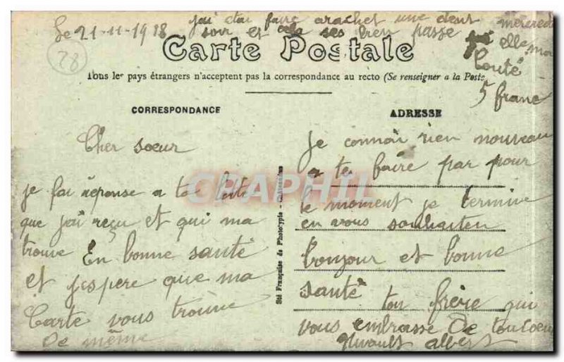 Old Postcard Chateaudun The castle and the streets of Fouleries seen the desc...