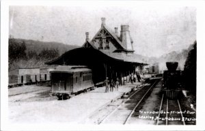 RPPC VT Narrow Gauge West River leaving Brattleboro Station Railroad Train K81