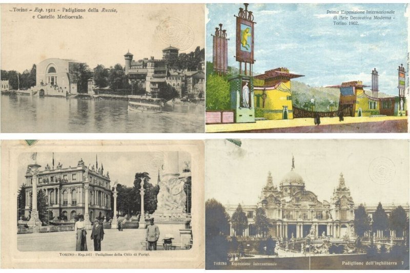 EXPOSITION 1911 TORINO ITALY 54 Vintage Postcards with BETTER! (L5921)