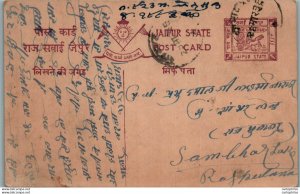 Jaipur Postal Stationery to Sambhar Lake