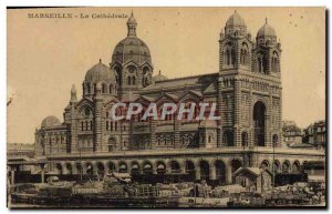 Old Postcard Marseille La Cathedrale