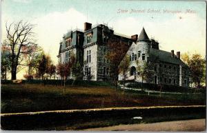State Normal School, Worcester MA c1910 Vintage Postcard R13