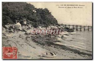 Old Postcard Noirmoutier (Vendes) Rochers De L Anse Du Beau Rivage